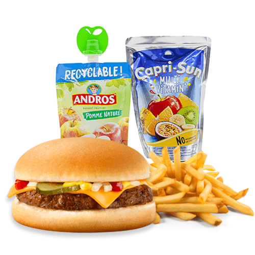 Menu enfant Cheese + frites + Capri-Sun