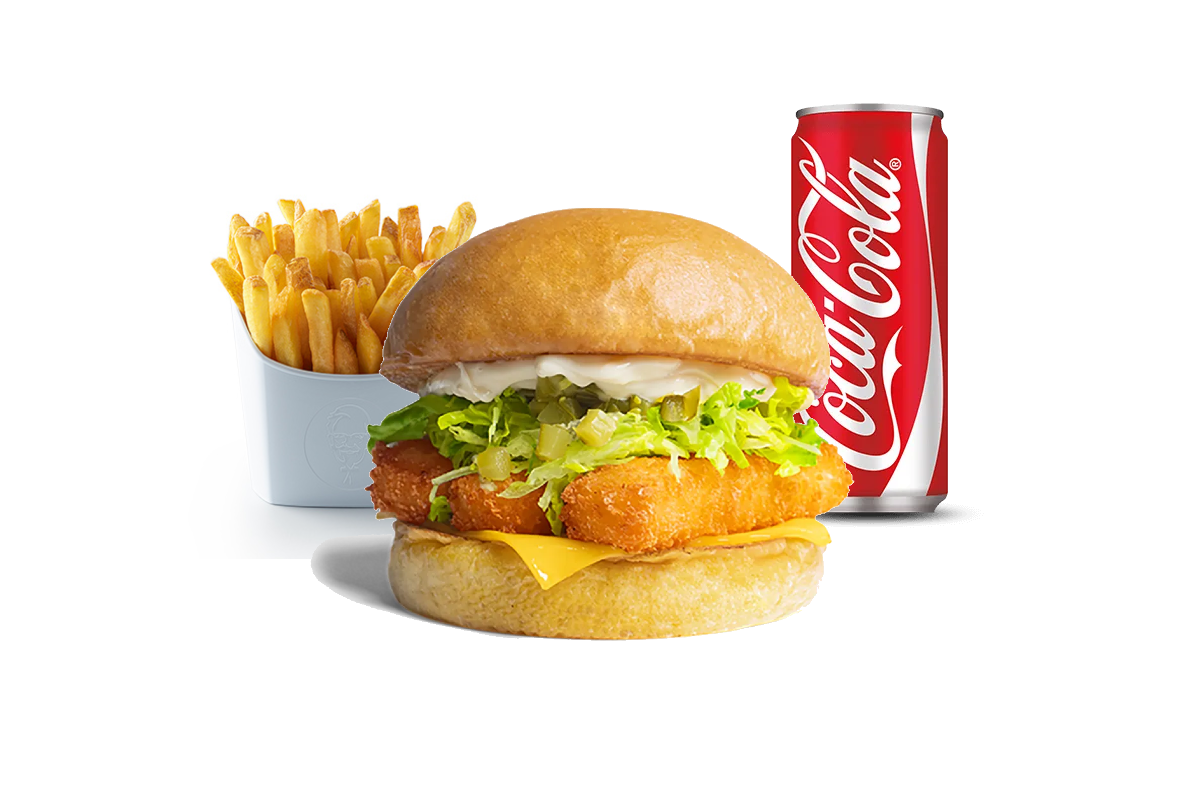 Burger Fish + frites + boisson