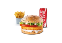 Burger Veggie + frites + boisson