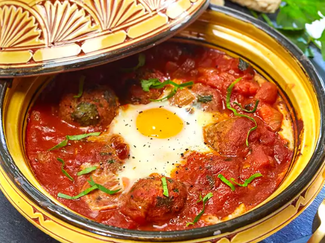 Tajine kefta omelette